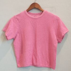SKIMS Pink Terry Cloth Crop Top Athleisure Top 2X-3X